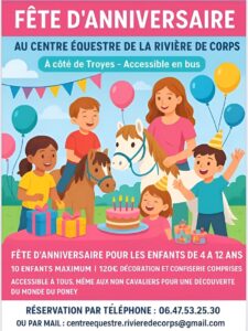 Lire la suite à propos de l’article Fêter son anniversaire à Troyes au Centre Équestre de la Rivière-de-Corps